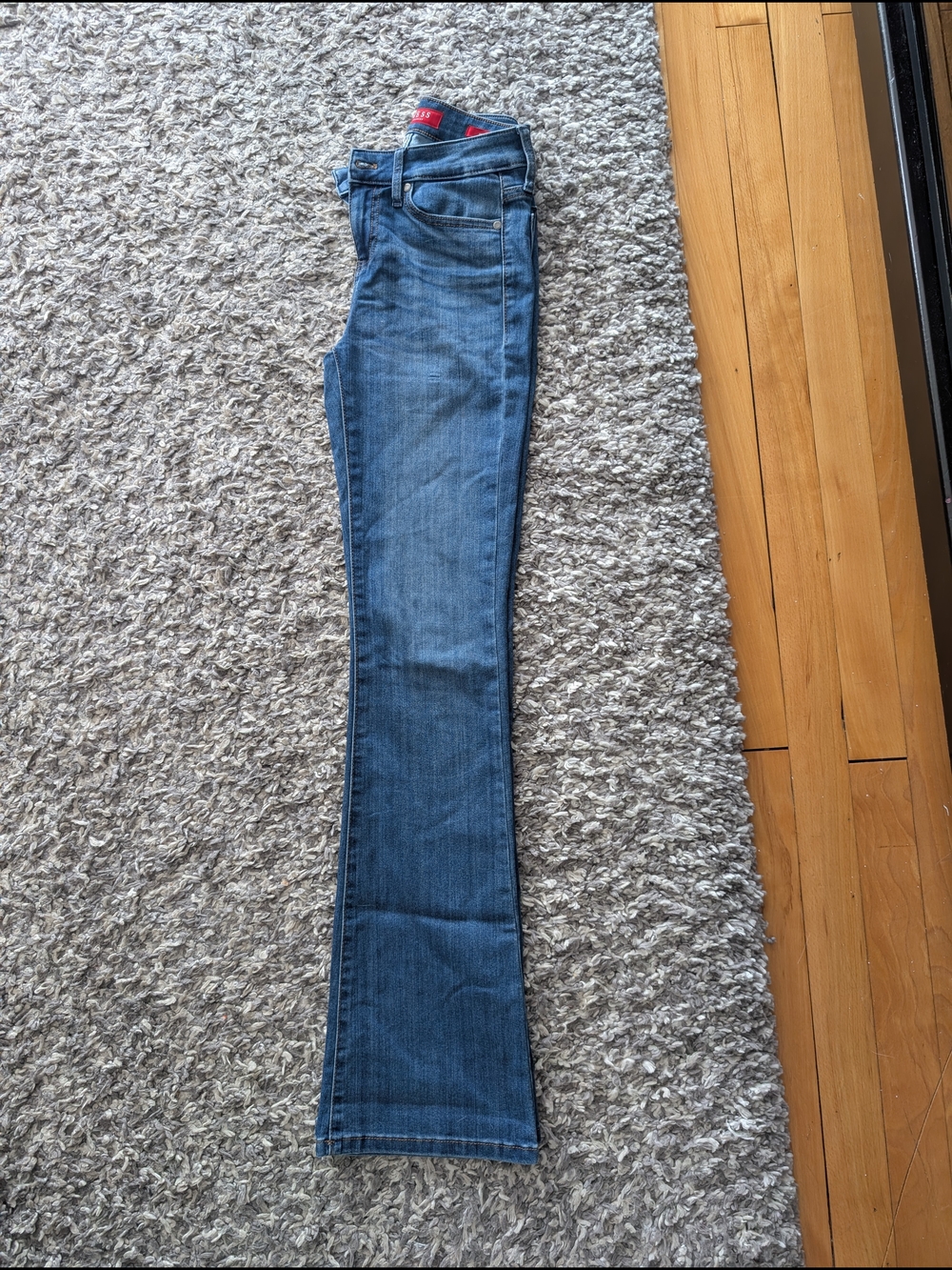 Guess Women's Mid Blue Bootcut Jeans